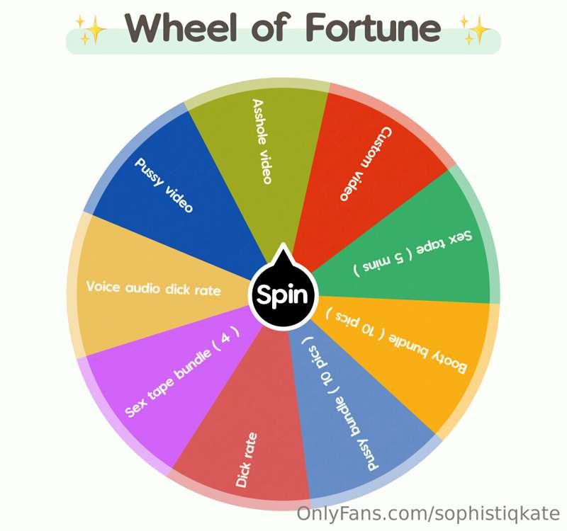 The most SPECIAL spin the wheel ❤️😈

You can WIN a CUSTOM VI..
