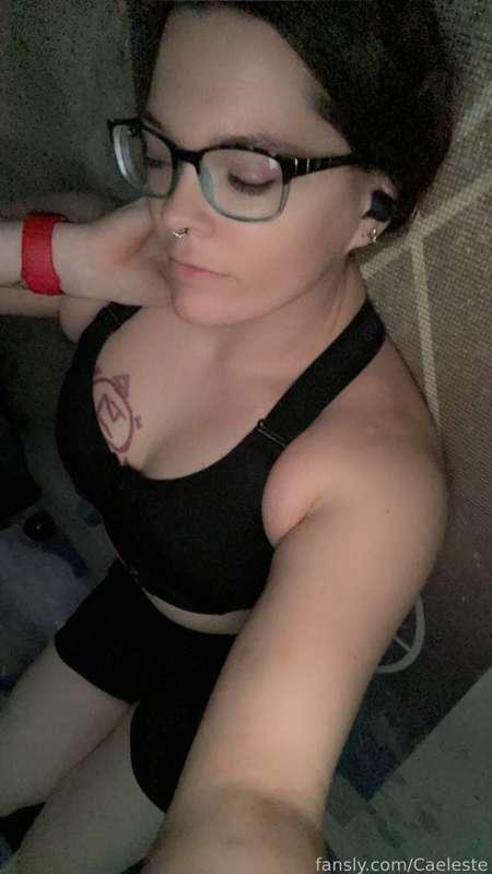 Workout time! #fyp #hugetits #lactation #lactating #selfies