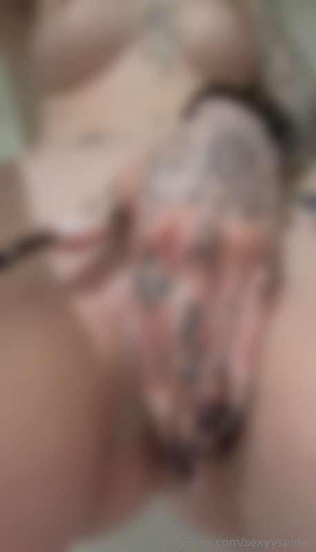 a little amateur fingering with long nails, while i shower t..