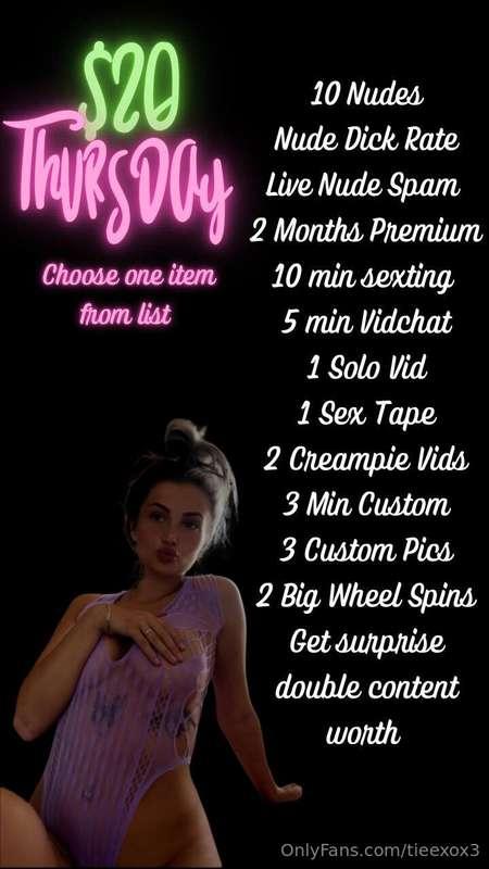 Tip here to recieve the following 💦💦🍌