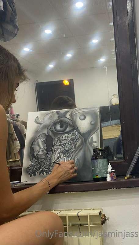 Start new artwork 🙌🏻Airbrush and usual brushes 😼