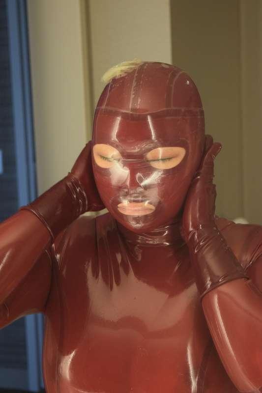 050 - Red Shower Condom Hood (Part 9)