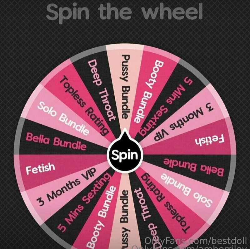 Time to SPIN THE WHEEL
I've got Everything that You LOVE abo..