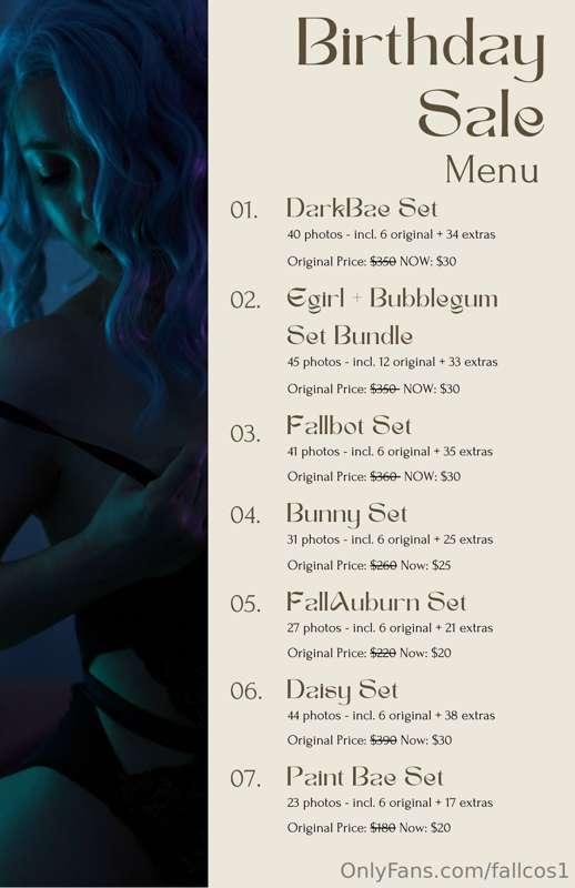 🎂 Happy Birthday to ME! Weekend Sale up to 90% OFF! 🎉
💕Clear..