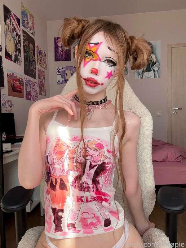 i’ll be posting a new clowny look soon!!
hope u’ll like it! i know some of u think i look nice without makeup too (tysm &lt;3), but dressing up is just something that makes me happy &gt;&lt; pls be kind

