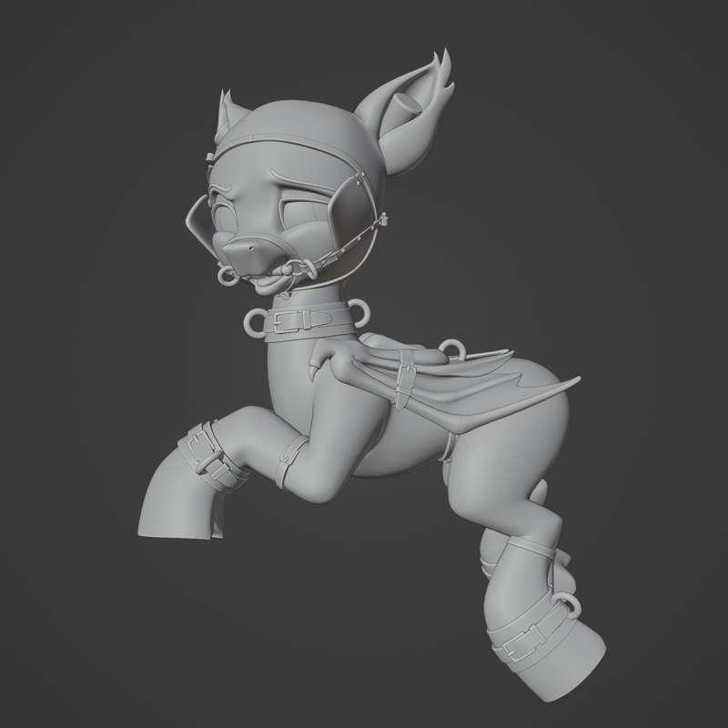 Batpony commission WIP 1