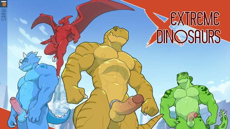 Extreme dinosaurs - Posters + Separated chars