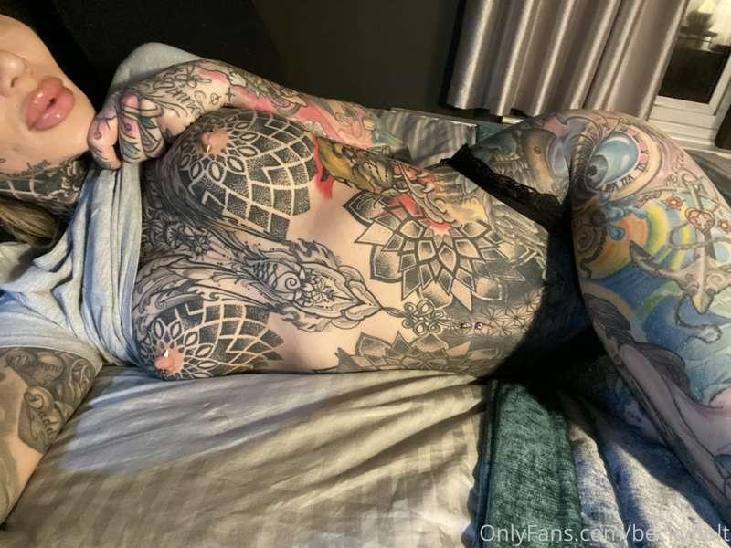 In bed in my crotchless panties