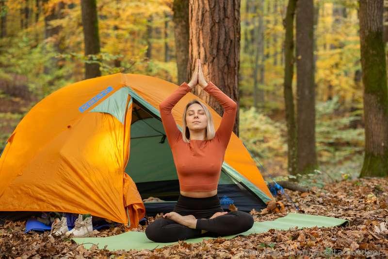 Finding peace in the heart of the forest 🍂🧘‍♀️