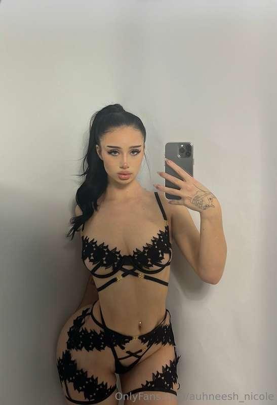 black lingerie is my favorite