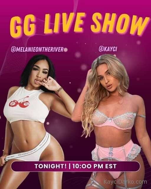 Live with @melanieontheriver tonight 🩷