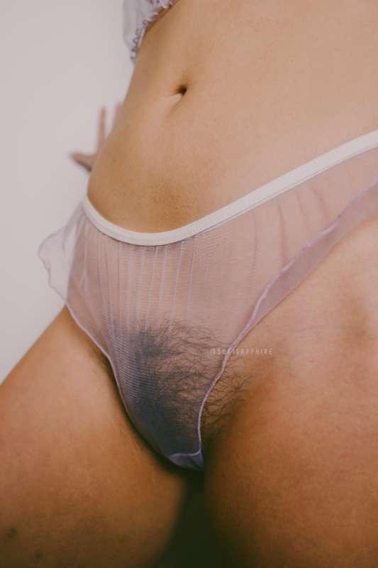 I love lingerie that shows off my bush