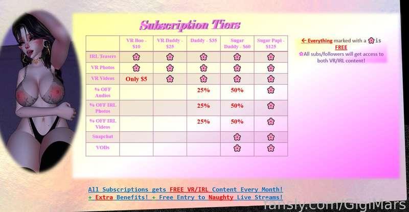 ✨New Update on the Subscription Tiers!✨
 VR Videos are now FREE when subbing to Tiers 2+ and only $5 with VR Boo💜

💕Really hope you're enjoying the content I'm making, and thank you so so much for the continuous support!



#fyp #sale #free #vrchat #vr 