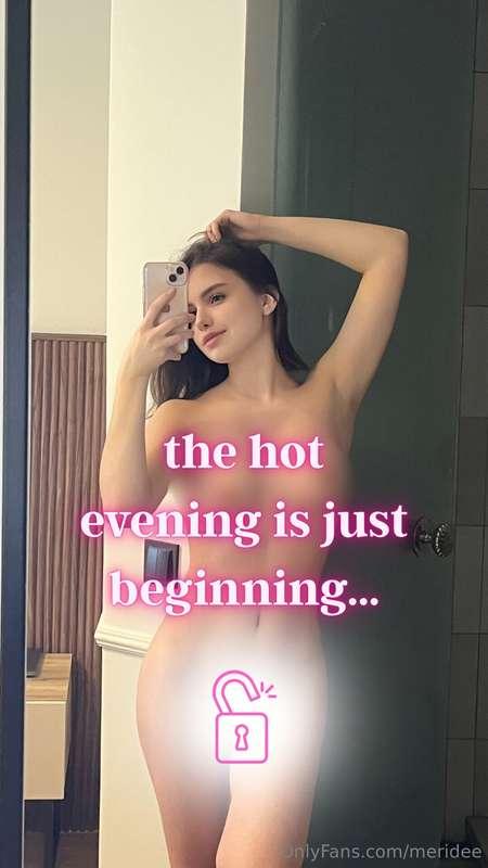 my evening is going hot 🔥 open and watch 💕