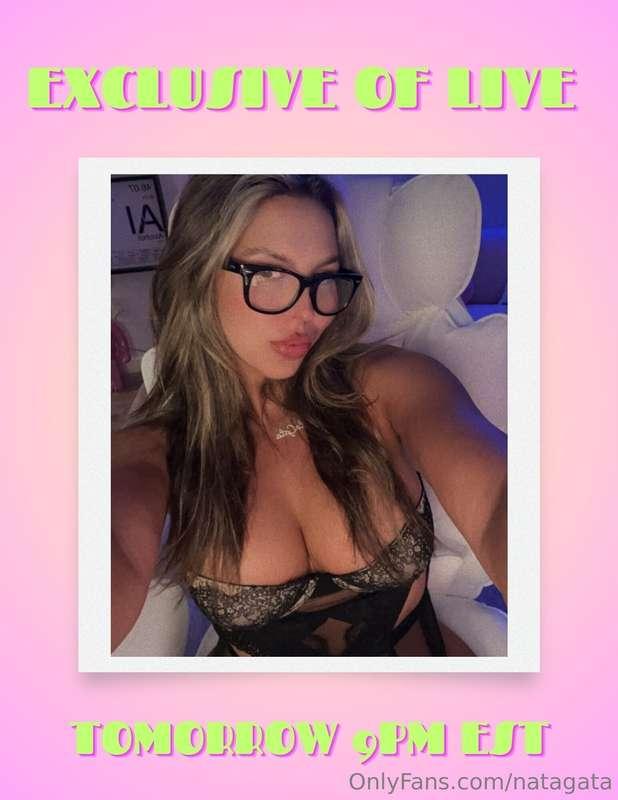 GOING LIVE TOMORROW @ 9 PM EST, set your calendars 💋 you’re ..