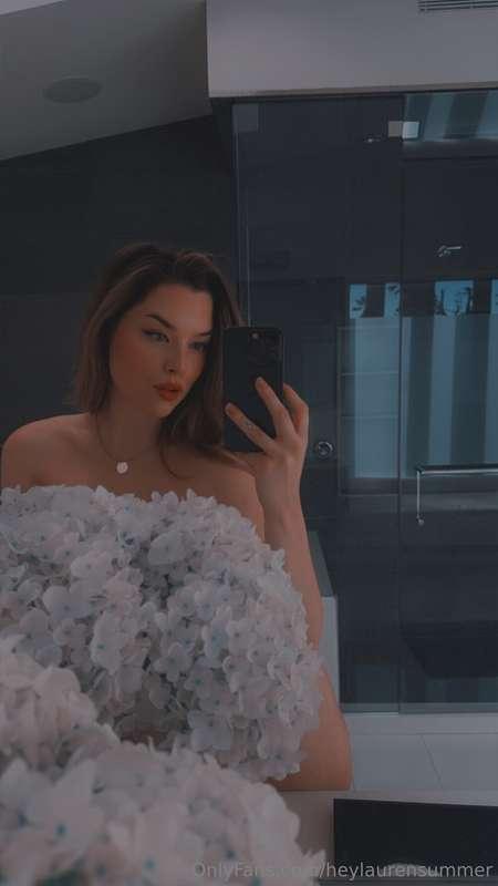 I’m bored and naked behind these flowers. Don’t believe me? ..