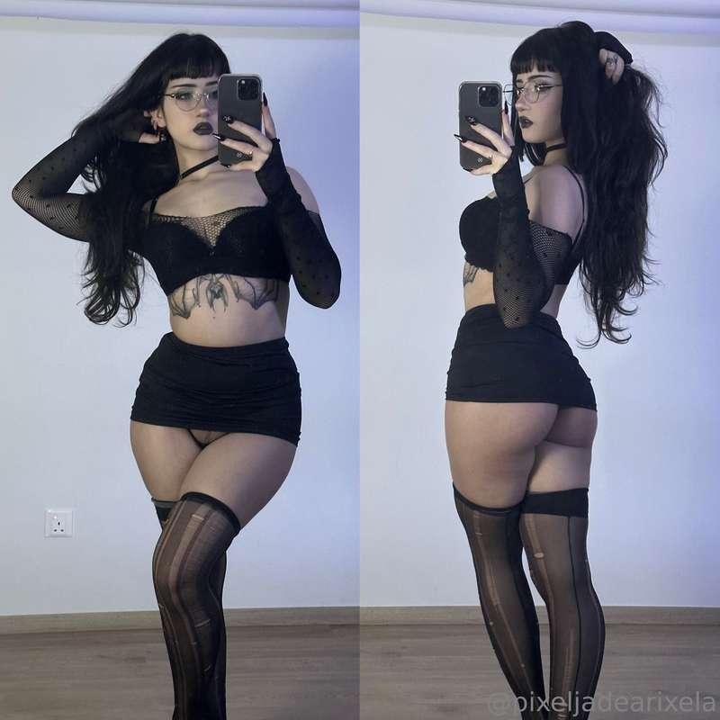 Free trial for all my goth loving gooners @pixeljadevip 🖤😈🖤h..