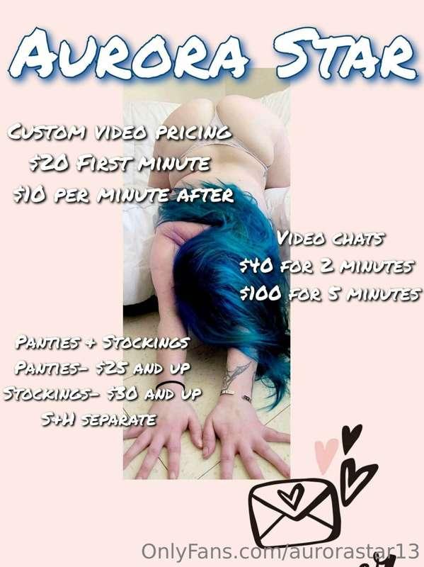 Ever wonder what my prices are? 
Custom content prices are s..