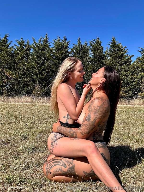 Me & @u134063018 played around in a field then stripped down..
