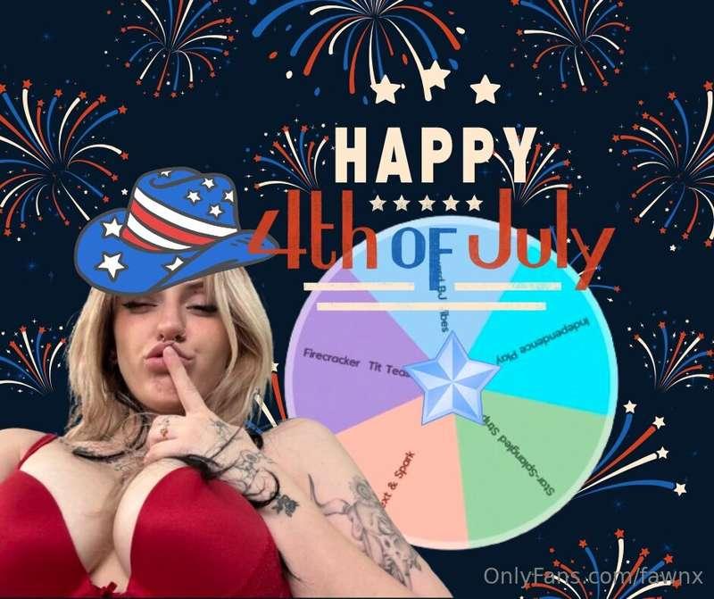 🎆 Red, White, & Nasty Spin Game! 💋🍒I’m feelin’ extra explosi..