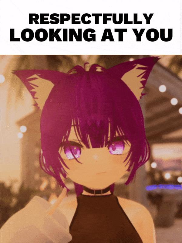 I'm just giving a good look... :) RESPECTFULLY OFC!

| #vrchat | #VR | #cute | #vtuber | #vrc | #innocent | #petite | #HD | #fyp | #lewdtuber | #boobs  | #pussy | #yourtale | #purple | #manuka | #hot | #peaking |