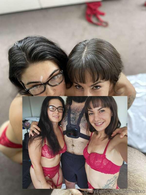 I love sharing cock with this goregous girl! 
New threesome ..