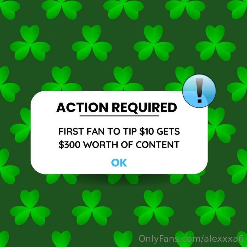 ## LUCKY FIRST FAN 🍀👇