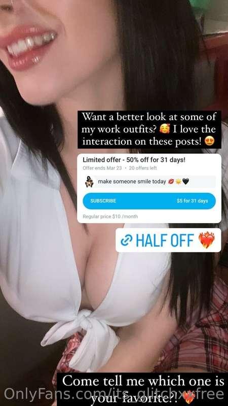 **HALF OFF TO BRING A SMILE TO YOUR FACE**  Swipe for 🍒👀 + c..