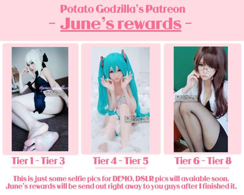 Some Selfie pics to DEMO of June's reward ❤