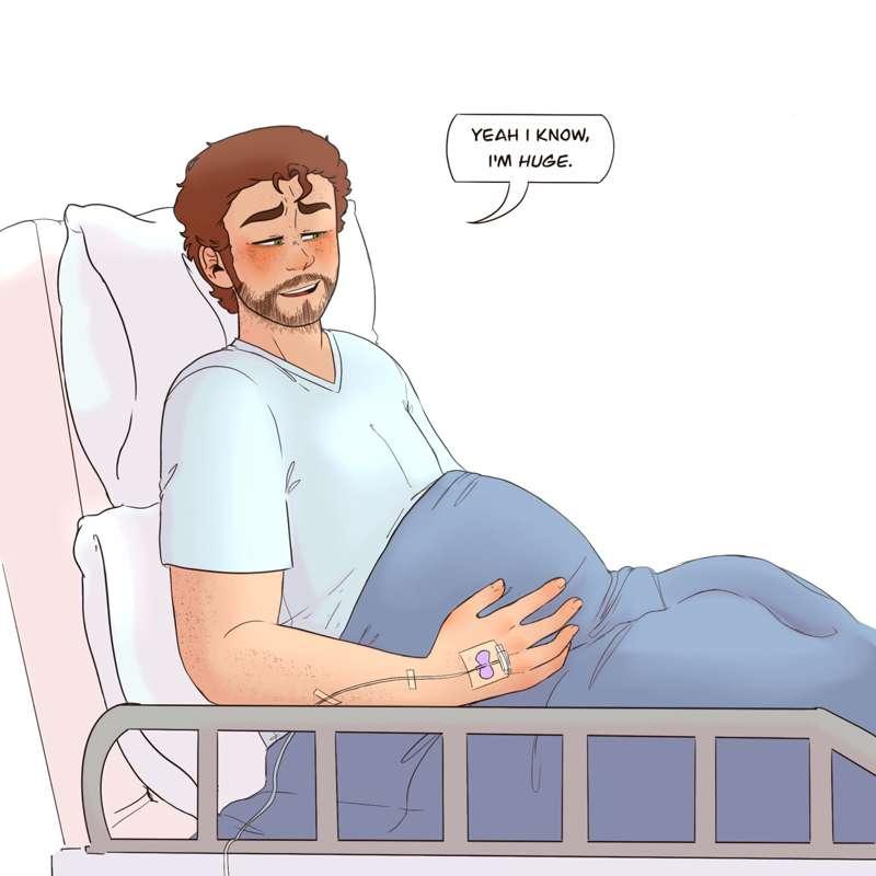 Post-Canon Sal (CW// mpreg / labor / hospitals / multiples