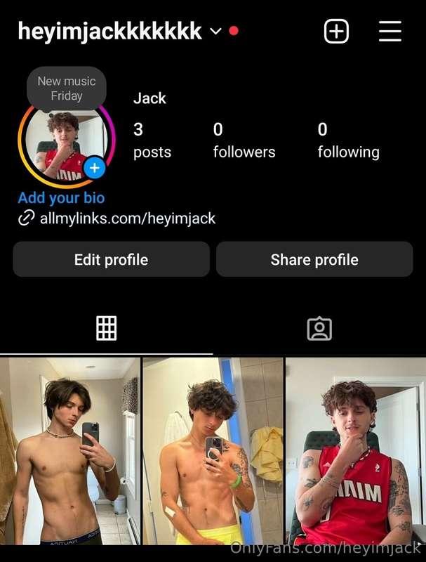 Go blow up the new insta: you can click the link on my profi..