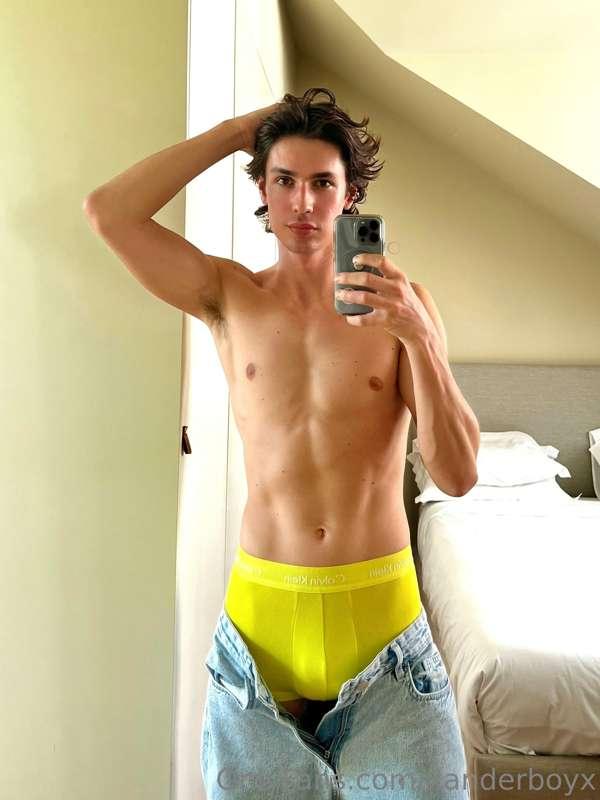 Oops, I got a stain on my pants… swipe to help me take them ..