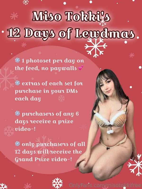 On the first day of Xmas my lewd love gave to meee…..
A fest..