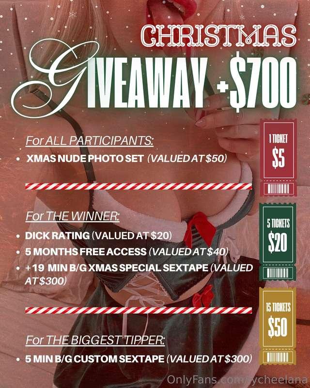 🎅🏻🎄🎁 CHRISTMAS GIVEAWAY +$700 🎅🏻🎄🎁Hey love! I know that this..
