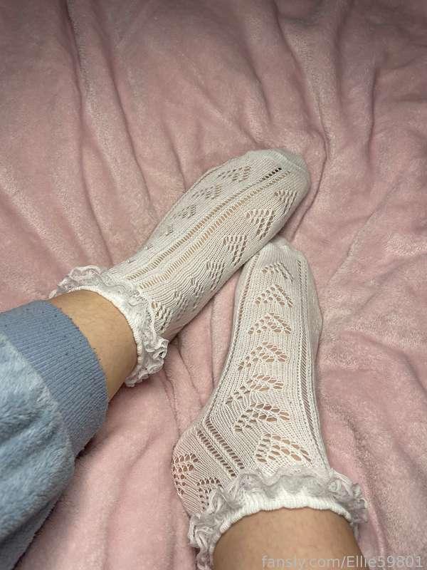 My new cute socks on my little feet🫶🏻💕 #fyp #feet #footfetish #foot #fetish #soles #toes #legs #hot #sexy #horny #pawg #socks