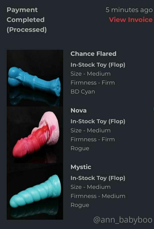 Maybe some is interested in knowing the new toys im getting ..