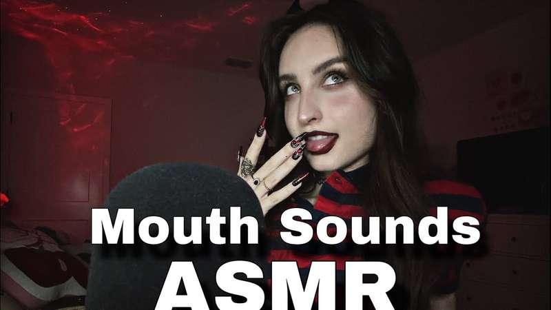 Patreon Exclusive: Upclose INTENSE Mouth Sounds ASMR ( Hand Movements, Long Nails, Rings )