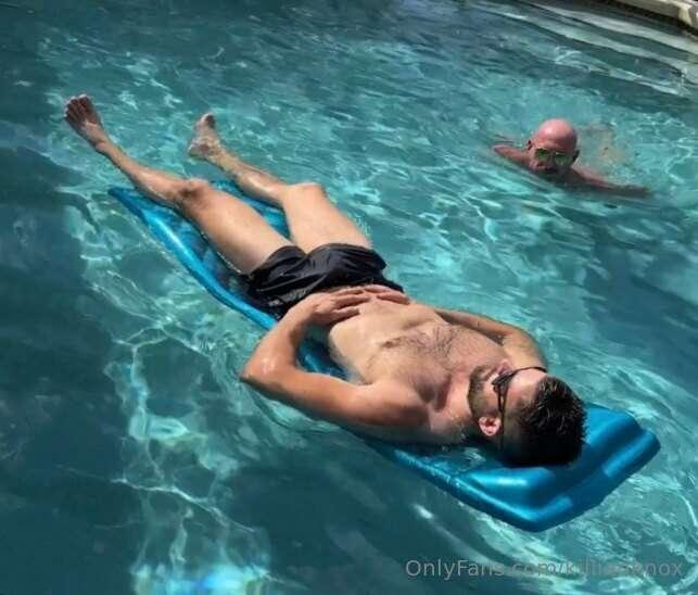 I spotted JD Manning floating in the pool and had to check o..