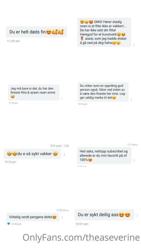Some of my messages on VIP ACCOUNT @enireves ❤️🥰