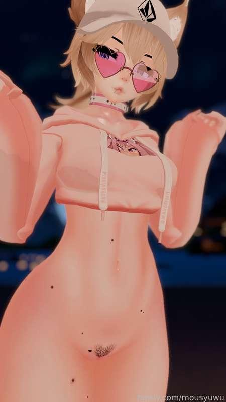 thinking of you ;o 

forgot to upload some photos of the cyberpunk outfit, so i threw these in here &lt;3

#fyp #uncensored #egirl #pussy #ass #tattoo #cute #lewdtuber #vtuber #petite #vr #sweaty #pubes 