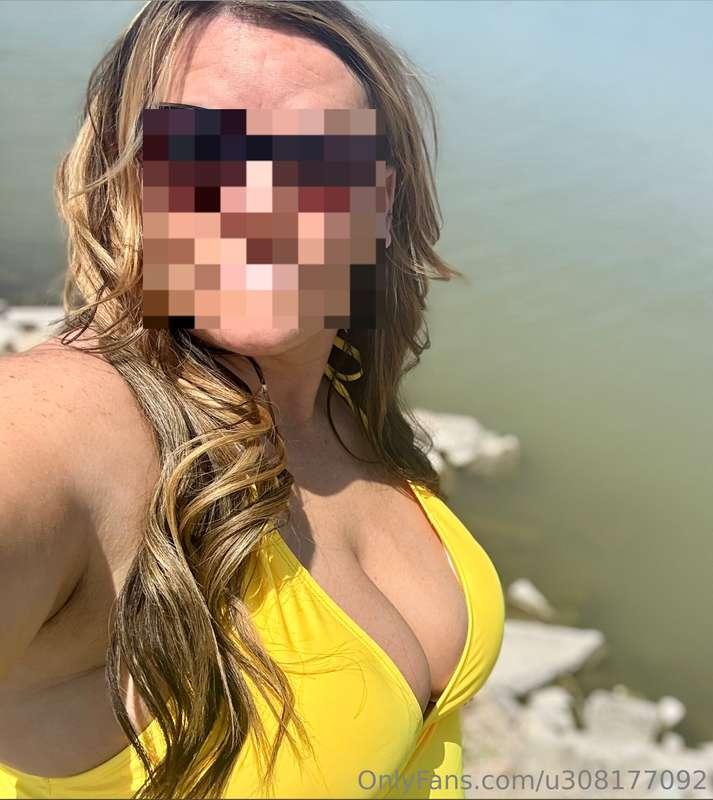 First lake day. Do we love the yellow?