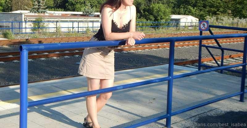 Waiting for the train