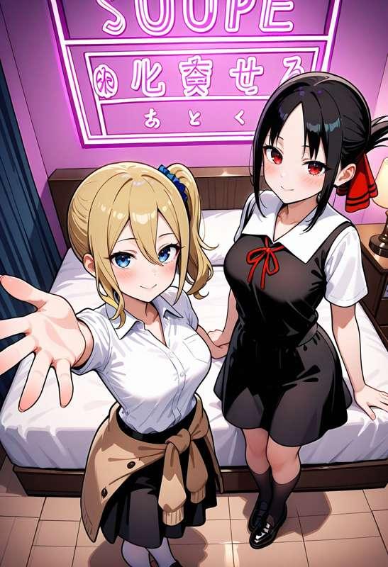 知らないおじさん達とのSEXにドハマリしたかぐや&早坂④【3P贅沢SEX編】　72枚(zip, pdf有り)