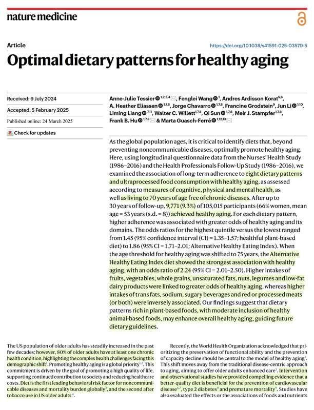 How to be Disease-Free at 70 Years of Age!