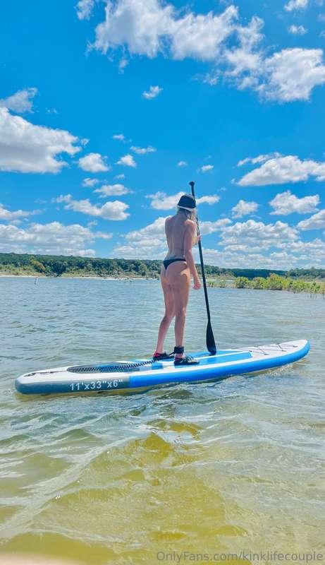 My first time paddle boarding was SOO much fun! Thank you to..