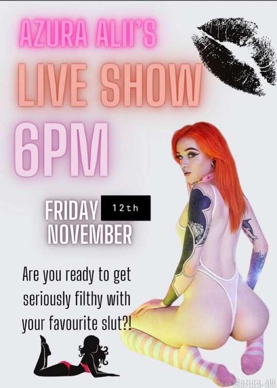 Live show TONIGHT! 6pm start. Top tipper wins a pair of FREE..