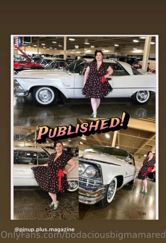 Last month’s issue of Pinup Plus Magazine.  Just a little Wo..