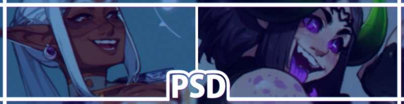 Purple eyed demon + lute music PSD