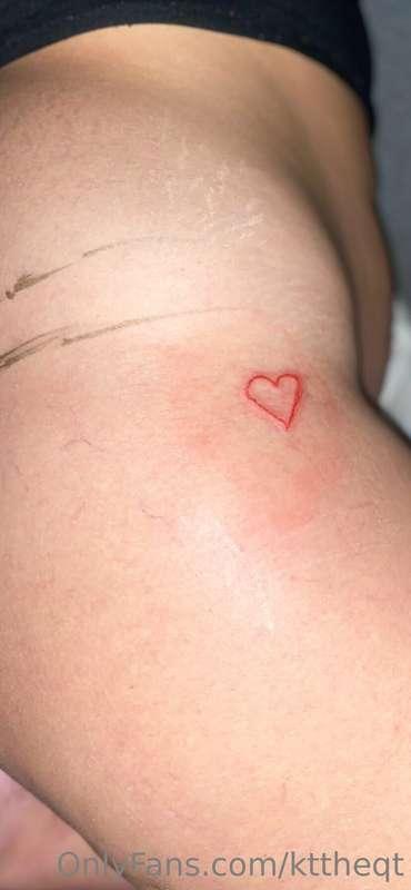 The first 5  people to guess where my new red heart ♥️ tatto..