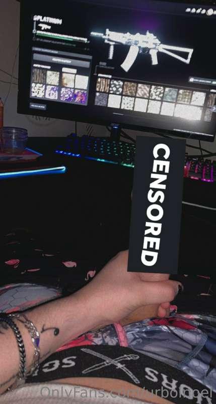 Okay, now who is sucking this cock under my desk while I run..